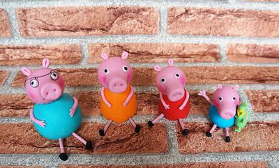Peppa Pig & Family - Cake by Coppice Cakes