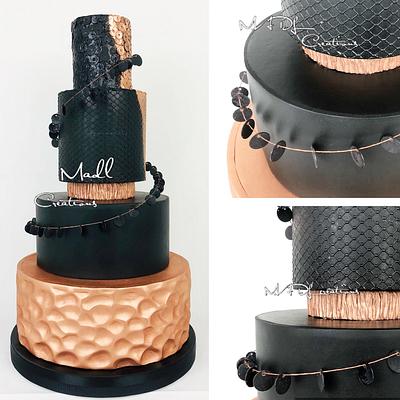 Wedding cake black magic - Cake by Cindy Sauvage 