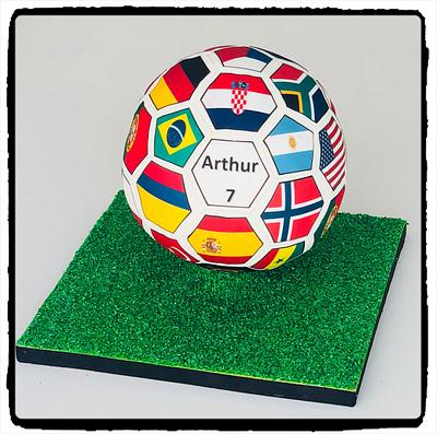 World Cup soccer ball  - Cake by Rhona