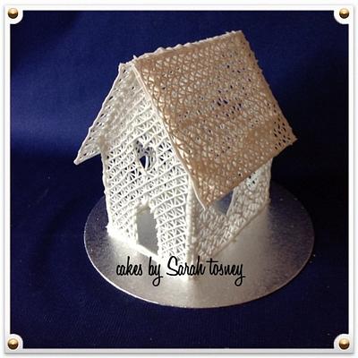 Royal icing house  - Cake by sarahtosney