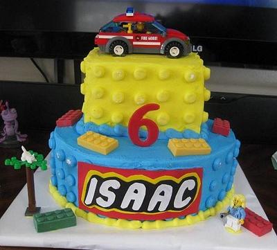 Isaac's Lego Cake - Cake by Christeena Dinehart