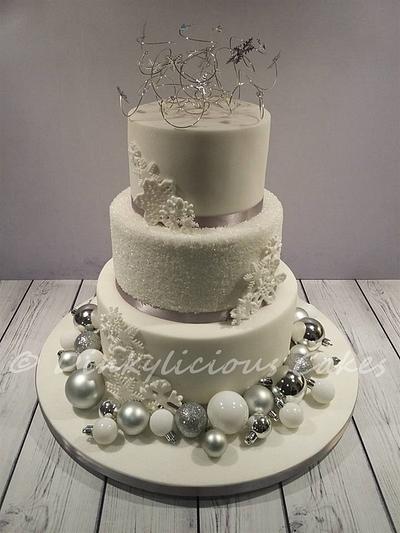 Winter Wonderland Wedding Cake - Cake by Dinkylicious Cakes