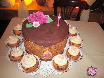 Chocolate Gold Birthday cake - Cake by Mary Yogeswaran