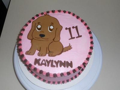 Golden Retriever Puppy Cake - Cake by YoureBakingMeCrazy