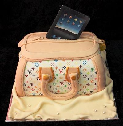 Louis Vuitton bag and iPad cake - Cake by The House of Cakes Dubai