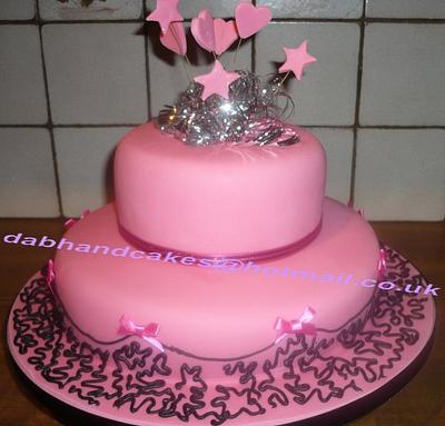 Pink Cake - Cake by Debbie