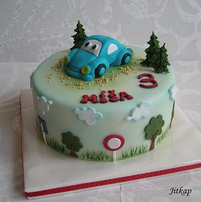 Modré autíčko - Cake by Jitkap