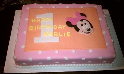 Minnie Mouse Birthday - Cake by CakeEnvy