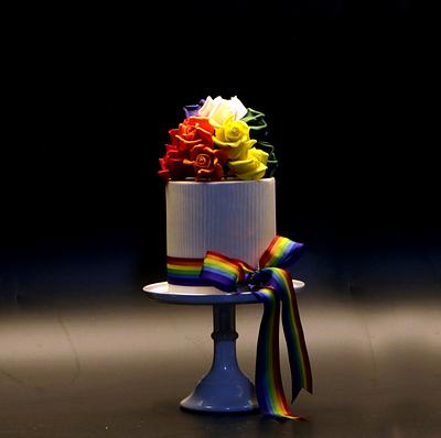 Rainbow Love - Cake by Le RoRo Cakes