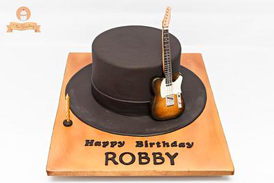 Tophat and Guitar - Cake by The Sweetery - by Diana