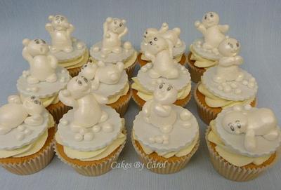 Snowmen Cuppies - Cake by Carol