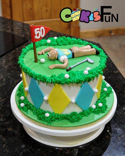 Golfers Birthday Cake - Cake by Cakes For Fun