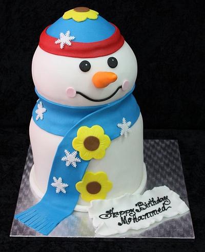 Snowman cake - Cake by The House of Cakes Dubai