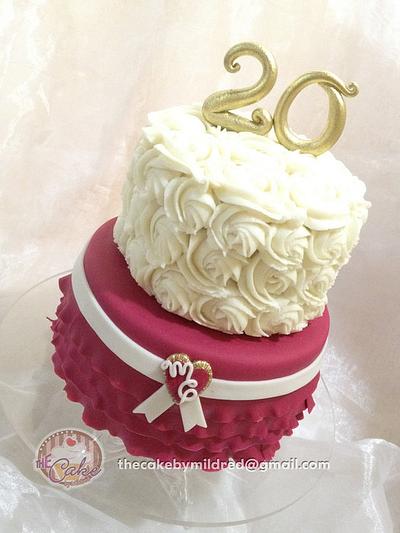 20th Wedding Anniversary  - Cake by TheCake by Mildred
