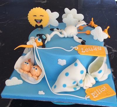 Twin shower cake - Cake by Marie-France