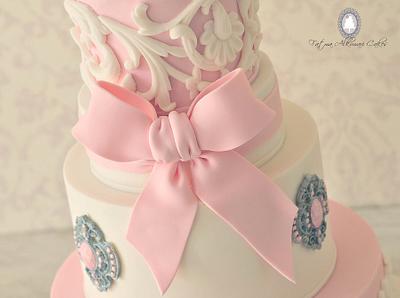 Engagement Cake - Cake by Fatma Alkuwari Cakes