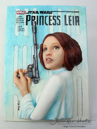 Cake Con International - Comic Book Edition - Princess Leia - Cake by Jennifer Holst • Sugar, Cake & Chocolate •