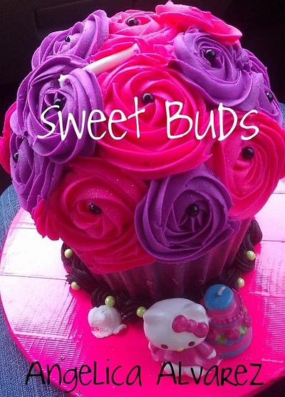 Neon roses & Hello Kitty - Cake by Angelica