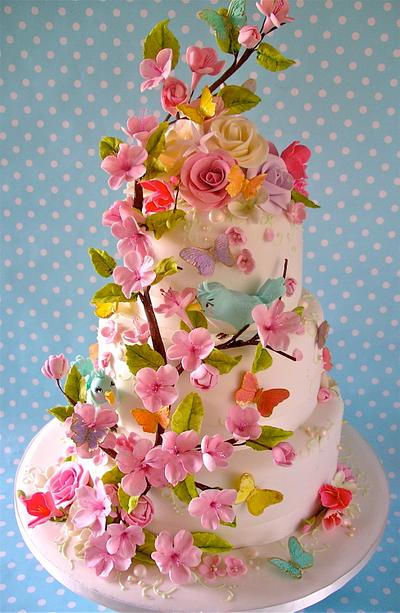 Birds and Blossoms - Cake by Lynette Horner