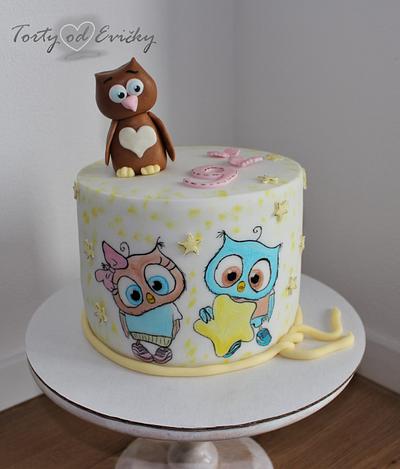 owls  - Cake by Cakes by Evička
