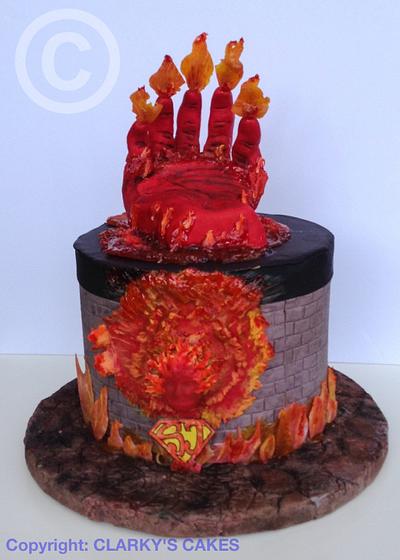 Super Josh Collaboration...The Human Torch - Cake by June ("Clarky's Cakes")