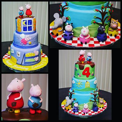 Peppa the Pig Birthday Cake  - Cake by Lizzy Rea
