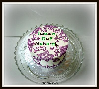 Mehndi / Henna Cake - Cake by FiasCreations