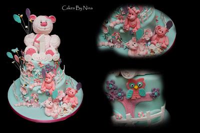 Pink Tea Party - Cake by Cakes by Nina Camberley
