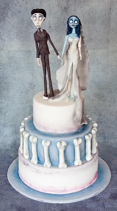 Tim Burton's Corpse Bride - Wedding cake - Cake by Kejky