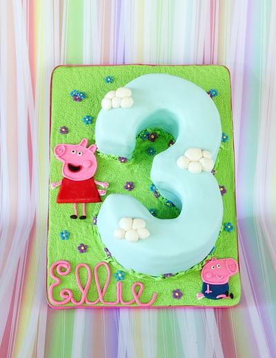 Peppa Pig 3  - Cake by Anchored in Cake