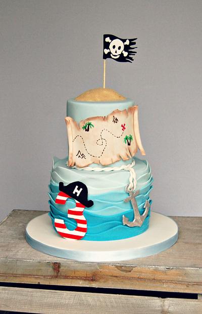 Harry's Pirate Birthday Cake - Cake by JellyCake - Trudy Mitchell