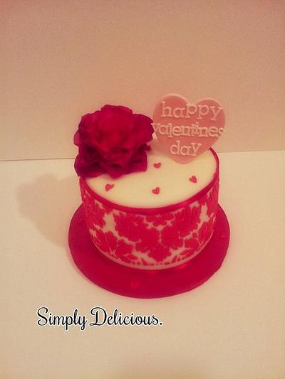 Valentines day! - Cake by Simply Delicious Cakery