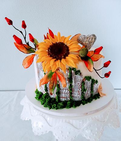 Sunflowers - Cake by alenascakes