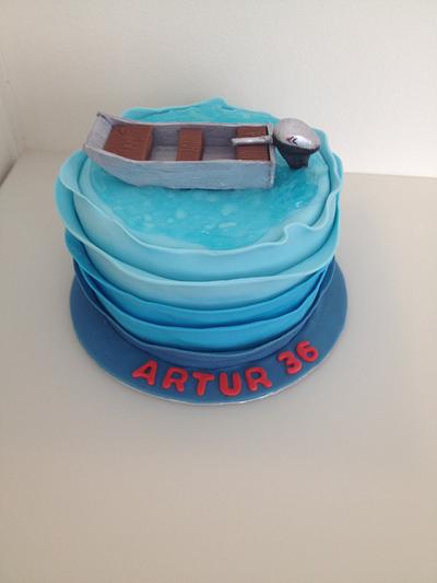 Aluminum boat - Cake by Kasia