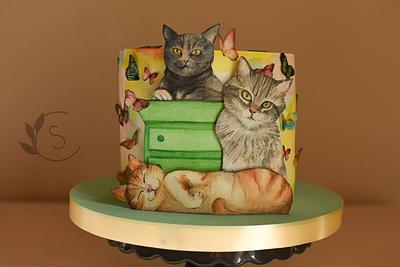cute katty - Cake by Sayi Congregado