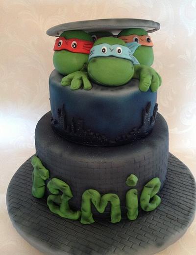 Teenage ninja mutant turtles !  - Cake by Claire