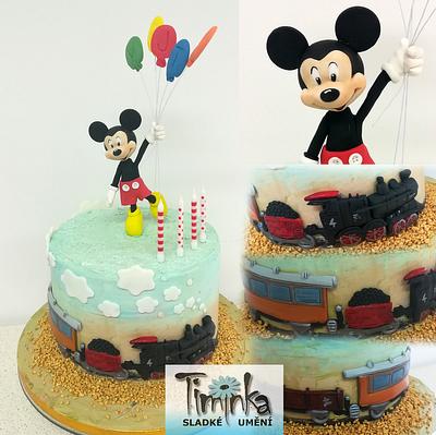 mickey mouse - Cake by Timinka