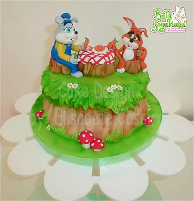 The rabbit and the hare - Cake by Bety'Sugarland by Elisabete Caseiro 