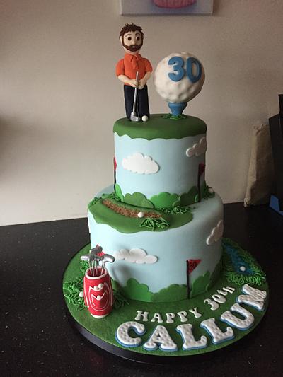 Golf cake  - Cake by Donnajanecakes 