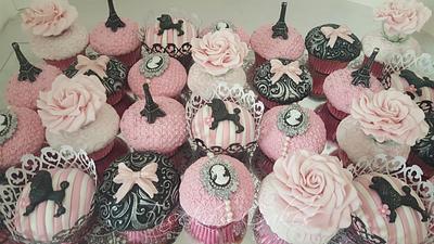 Paris themed cupcakes - Cake by Tascha's Cakes
