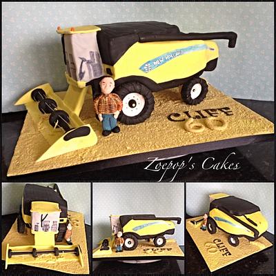 Combine Harvester - Cake by Zoepop