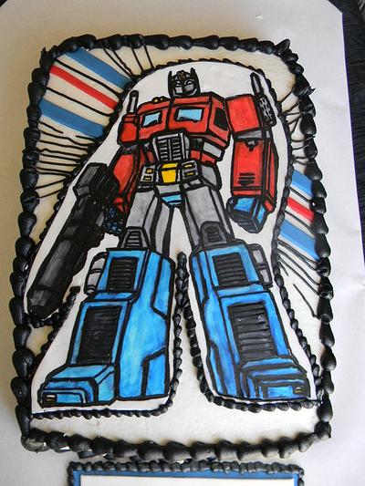 Optimus Prime, Transformers - Cake by Donna Tokazowski- Cake Hatteras, Martinsburg WV