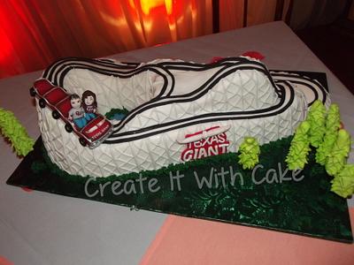 Texas Giant Roller Coaster Groom's Cake - Cake by Alissa Newlin