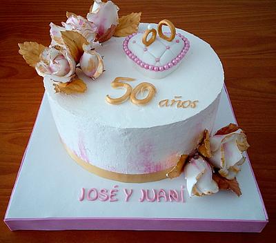 50TH ANIVERSARY CAKE - Cake by Camelia
