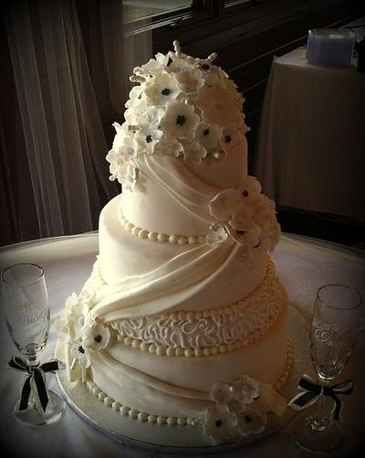 Sugar Blossom Wedding - Cake by Angel Rushing