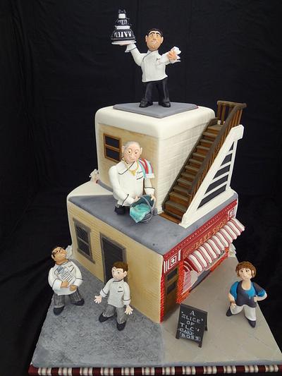 A slice of TLC'S CAKE BOSS - Cake by Julie Anne White