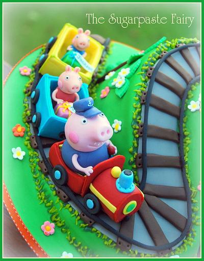 Grandpa Pig's train - Cake by The Sugarpaste Fairy