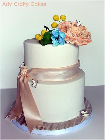 flowers and butterflies - Cake by Maria