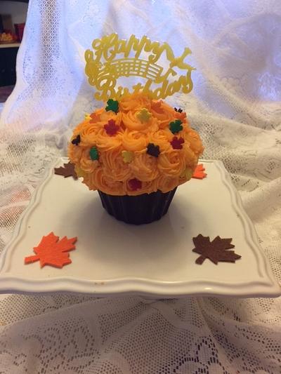 Fall Birthday Cupcake - Cake by Julia 