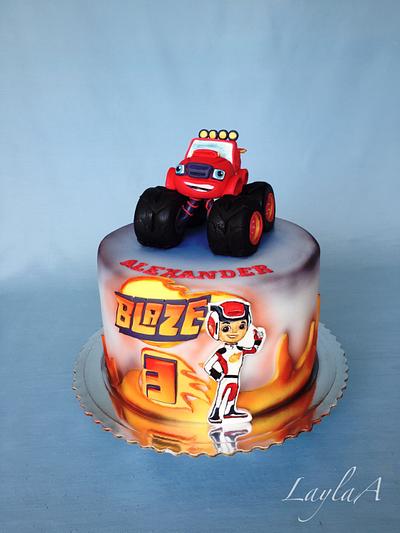 Blaze and the monster machine  - Cake by Layla A